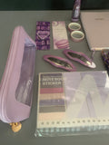 Dreamy Lavender Macaron Stationery Bundle / Desk Essential Set
