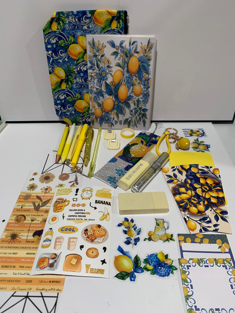Lemon Drop Stationery Set / Bookish Desk Bundle