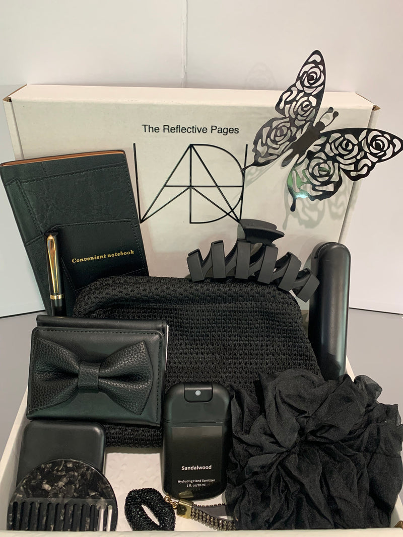 Dumpling Noir Charm Set / Travel Bag Everyday Essentials Gift Bundle